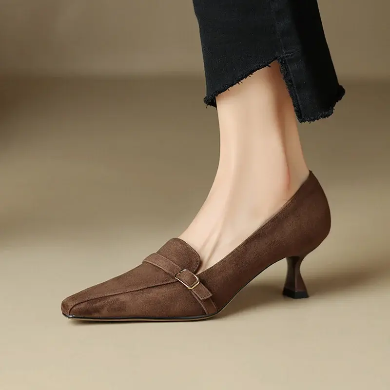 CHIKO Maya Square Toe Stiletto Loafers Shoes