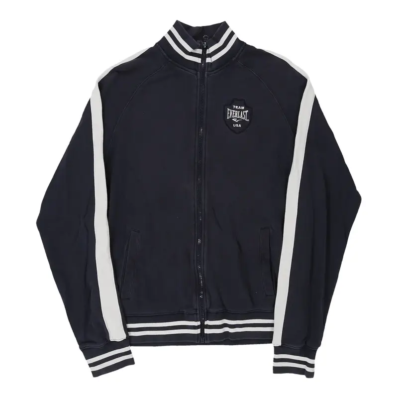 Vintage Everlast Zip Up - 2XL Blue Cotton