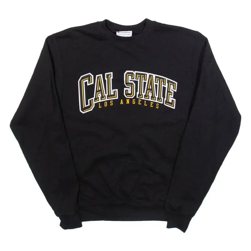 CHAMPION Cal State Mens Sweatshirt Black USA S