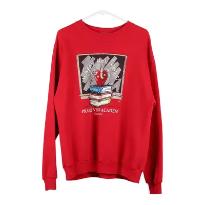 Prairie View Academy Spartans Lee Christmas Sweatshirt - Large Red Cotton Blend
