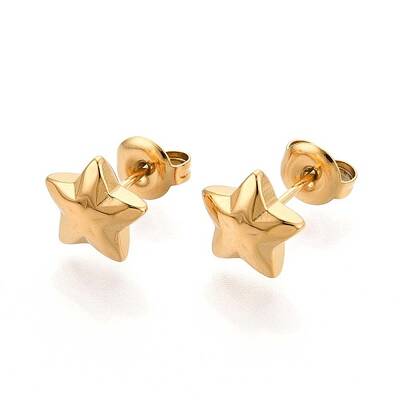304 Stainless Steel Stud Earrings