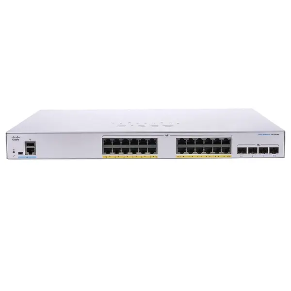 CBS350-24FP-4G-AR Cisco CBS350-24FP-4G 24-Port PoE+ 4x SFP Port Switch