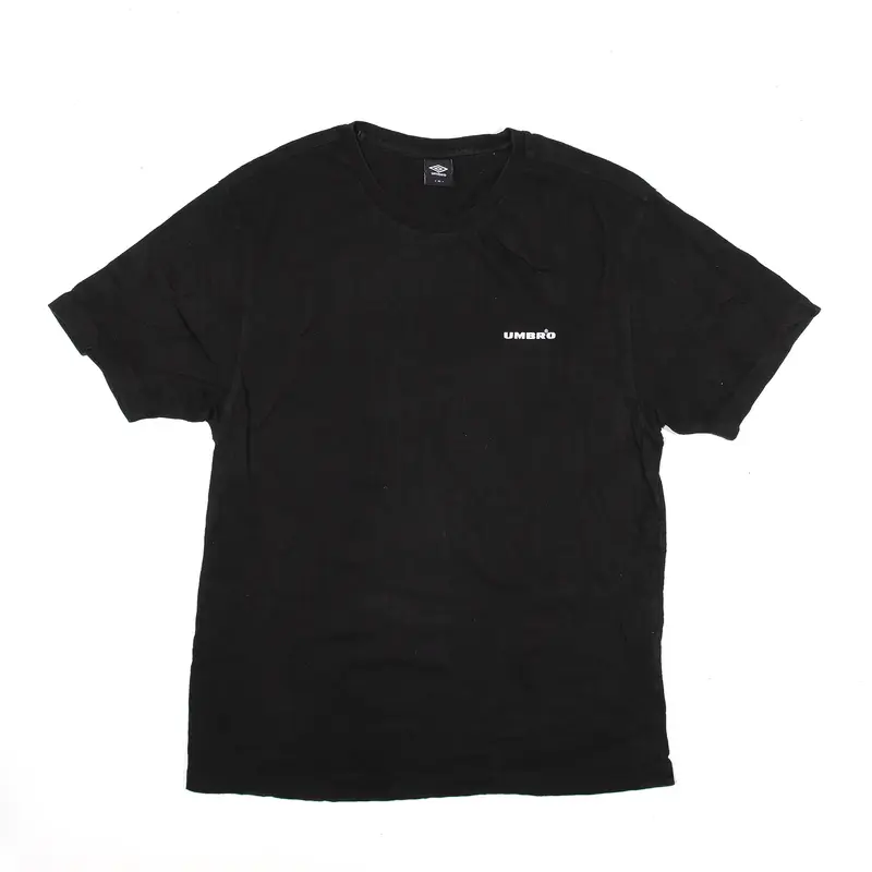 UMBRO Sports T-Shirt Black Short Sleeve Mens S
