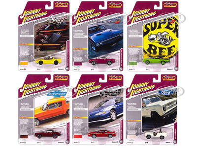 Classic Gold Collection 2025 Release 1 Set A of 6 Cars 1/64 Diecast Model Cars by Johnny Lightning