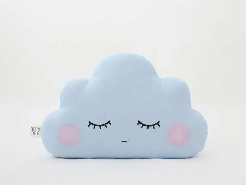 Light Blue Small Cloud Pillow