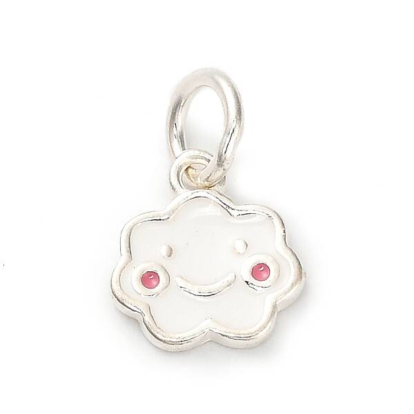 925 Sterling Silver White Enamel Charms