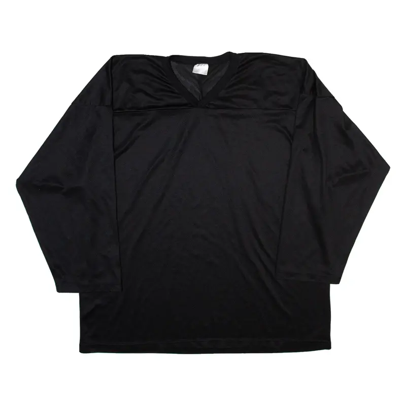 POWERTEK American Football Mens Jersey Black 3/4 Sleeve USA V-Neck XL