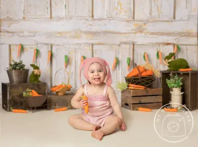 Aperturee Vintage Rustic Easter Spring Backdrop For Photo Sessions