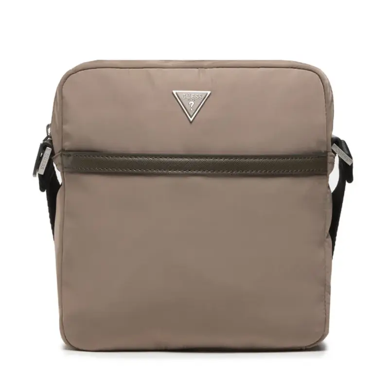 Guess, Nylon and leather, Fabric shoulder bag, HMCERN, 21.5 x 21.5 x 6.5 cm, Women