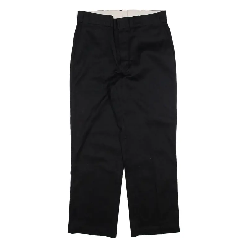 DICKIES Mens Trousers Black Regular Straight W34 L30