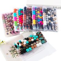 Silicone Beads Kit, 82pcs/box Beads Making Kit, DIY Jewelry Making Supplies for Bracelet Necklace Earrings Pendant Making, D...