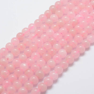 Natural Rose Quartz Bead Strands