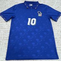 1994 World Cup Italy home No.10 Baggio Retro short sleeves Soccer jersey