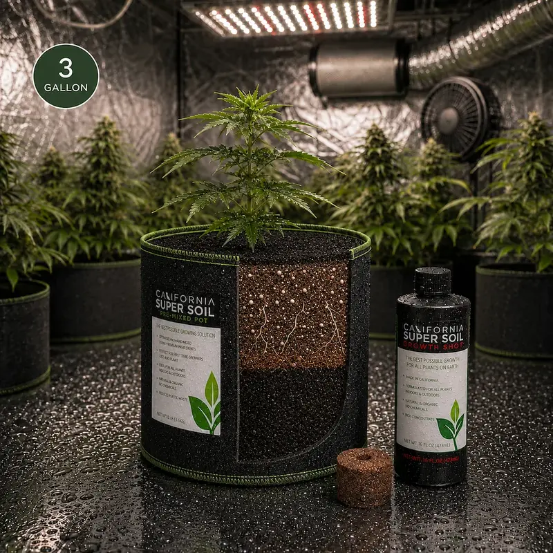 PreMixed Super Soil 3 Gallon Pot - 1 Pack - $57.95
