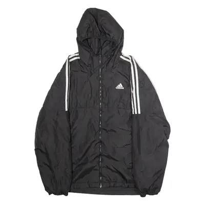 ADIDAS Insulated Mens Jacket Black Hooded L
