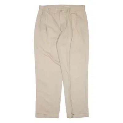NAUTICA Trousers Beige Relaxed Straight Mens W36 L32