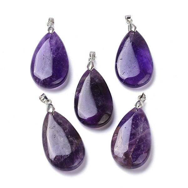 Natural Amethyst Pendants