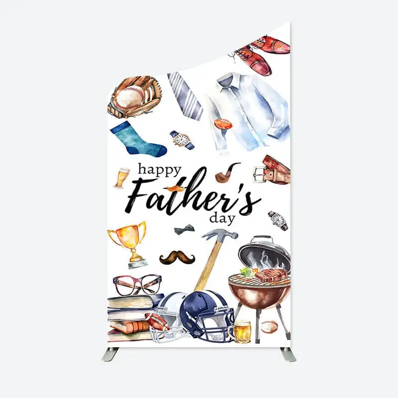 Aperturee Gift Rugby Fathers Day Concave Oblique Arch Backdrop | Chiara Wall Backdrop Diy | Round Arch Backdrop Cover | Custo...