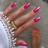 Gorgeous Rose Red Press On Nails | CurvLife Nail | 24pcs Long Stiletto Fake Nails | Glossy Finish with Vivid Hue & High Shine...