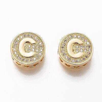 Golden Plated Brass Micro Pave Cubic Zirconia Multi-Strand Links