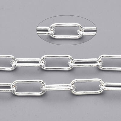Unwelded Iron Paperclip Chains