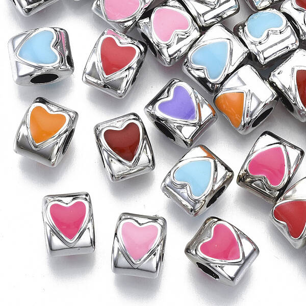 UV Plating Acrylic European Beads