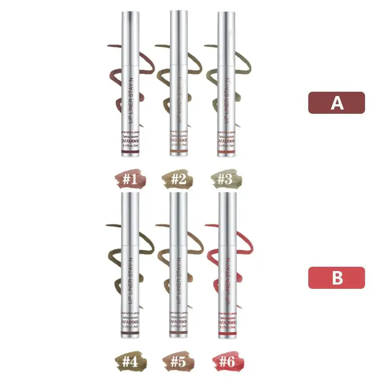 Peel Off Lip Liner, 3 Counts/set Long Lasting Lip Liner, Easy Coloring Lipstick Pen, Suitable for Women & Girls All Occasions...