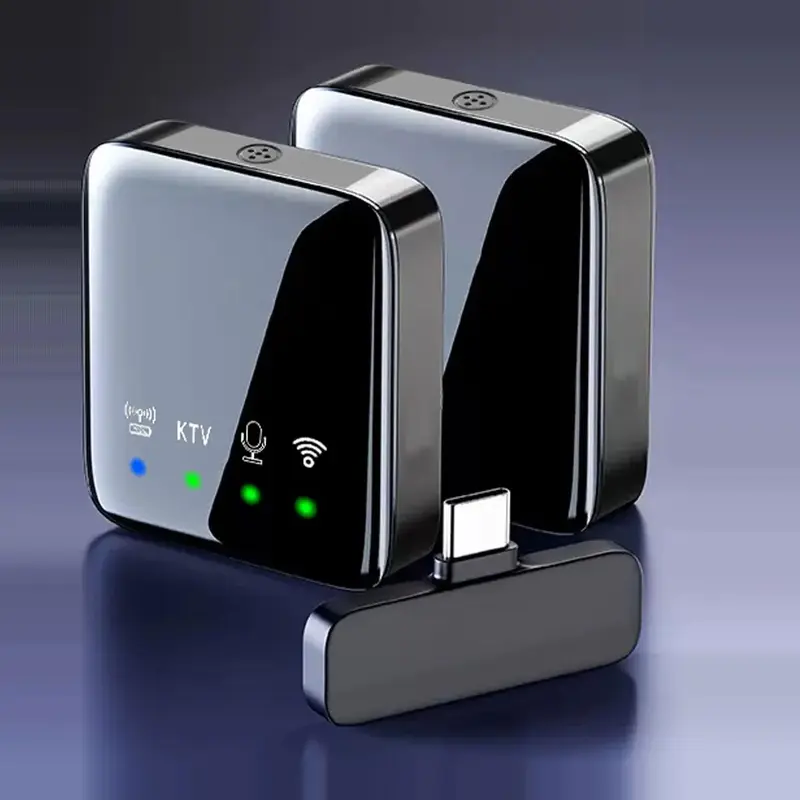 Multifunctional Wireless Lavalier Mini Microphone for Summer Gift, 1 Set Plug Play Professional Wireless Mic For Spring Aud...