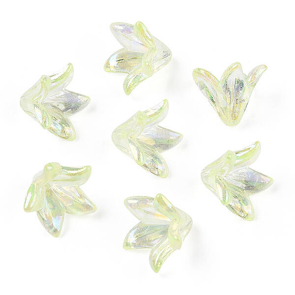 Transparent Acrylic Bead Caps