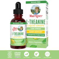 MaryRuth's L-Theanine 200mg Liquid Drops - Mood Support - Focus Supplement - Natural Sleep Support - Relaxation - Vegan - Non...
