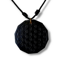 SolyOrgon EMF Radiation Shield Pendant with Sacred Geometry with Orgone Technology for Meditation, Healing and Protection