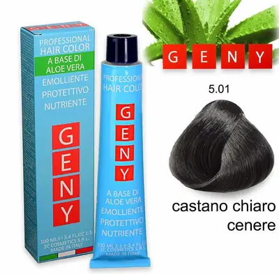 Geny Professional Tintura 100 Ml Castano Chiaro Cenere 5.01