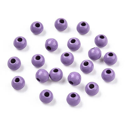 Spray Painted Alloy Beads