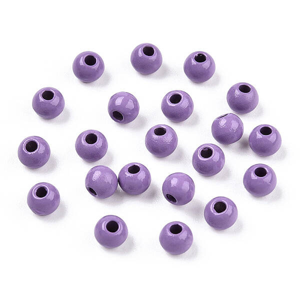 Spray Painted Alloy Beads
