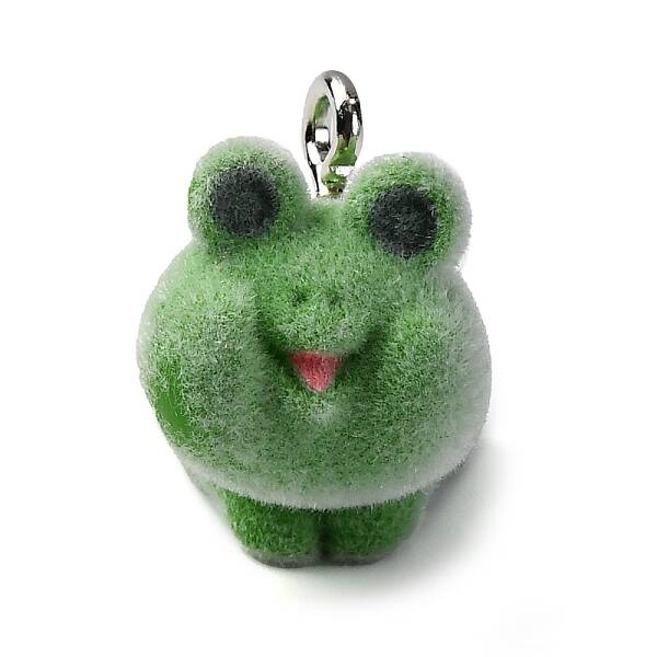 Flocky Animal Resin Pendants