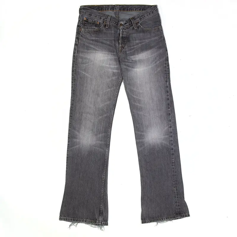 LEVI'S 518 04 Jeans Grey Denim Regular Bootcut Stone Wash Womens W32 L34