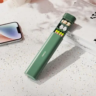 Weekly Pill Organizer, 1 Count Portable Mini 7-day Medicine Storage Box, Multi-grid Medicine Organizer for Travel & Daily Use...