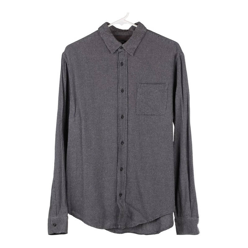 Terranova Checked Shirt - Large Grey Cotton