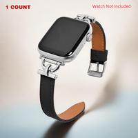 Fashion PU Leather Watch Strap, 1 Count Replacement Watch Band for Women, Wearable Accessories Compatible with Apple Watch...