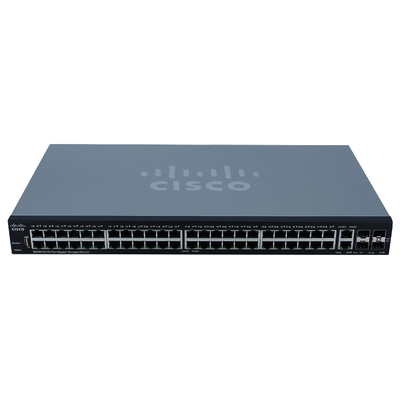 SG350-52-K9-NA Cisco Series 52-Ports SFP 10/100/1000Base-T PoE+ Manageable Layer 3 Rack-mountable Gigabit Ethernet Switch