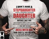 Stepdad Shirt, Fathers Day Gifts - For Stepdad, Bonus Dad Shirt From Daughter, Funny Gifts For Bonus Dad, Father's Day Shirts...