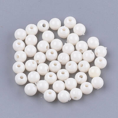 Opaque Plastic Beads