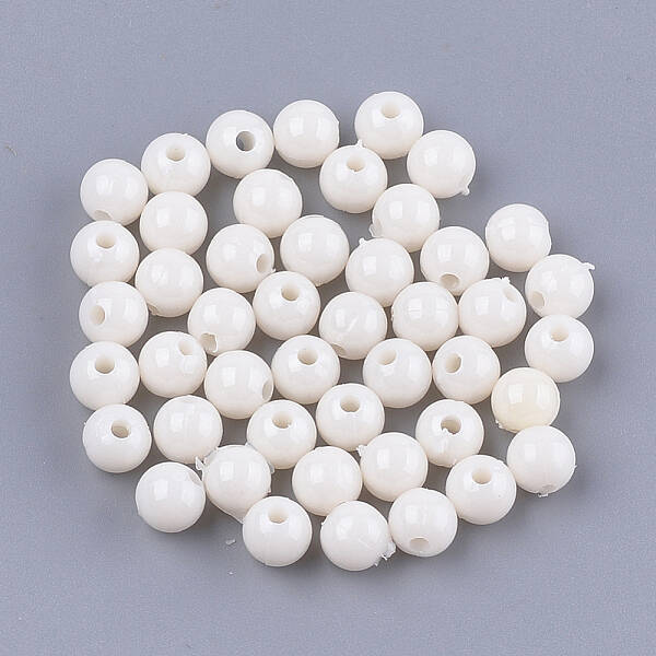Opaque Plastic Beads
