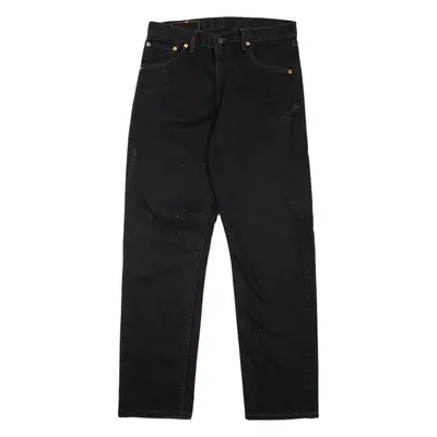 LEVI'S 521 02 Mens Jeans Black Regular Straight 90s W32 L30