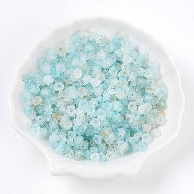 Frosted Transparent Acrylic Beads