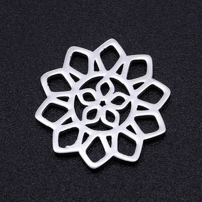 Non-Tarnish 201 Stainless Steel Filigree Joiners Links