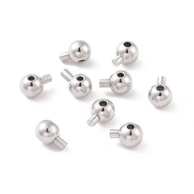 Anti-Tarnish Rhodium Plated 925 Sterling Silver Beads