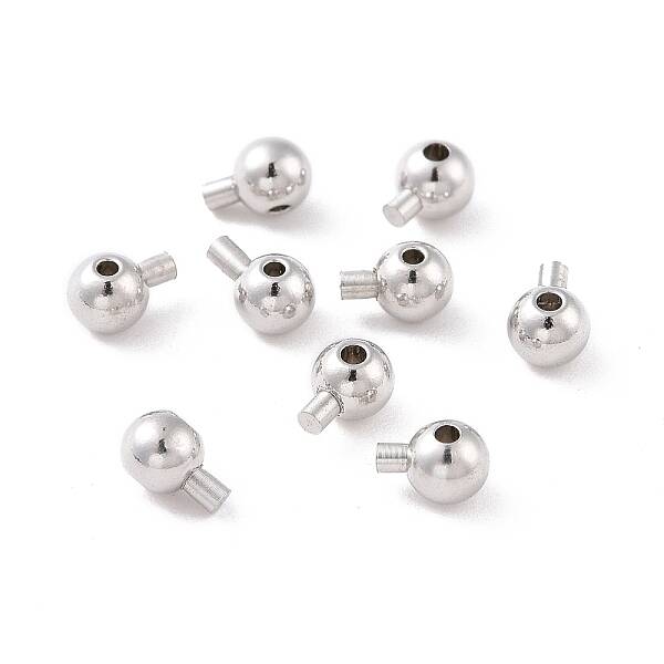 Anti-Tarnish Rhodium Plated 925 Sterling Silver Beads