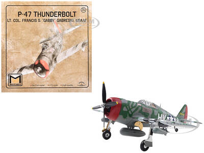 Republic P-47 Thunderbolt Fighter Aircraft Lt. Col. Francis S. Gabby Gabreski United States Army Air Forces 1/72 Diecast ...
