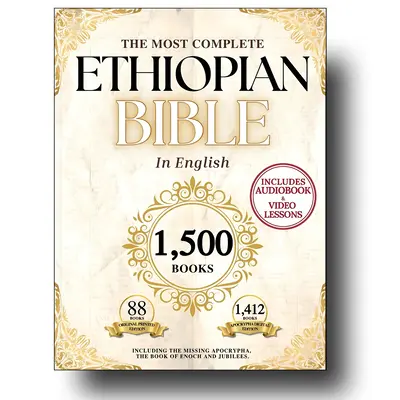 THE COMPLETE ETHIOPIAN BIBLE in English 88 Scriptures Missing Apocrypha Book of Enoch Jubilees study christian entire text ha...